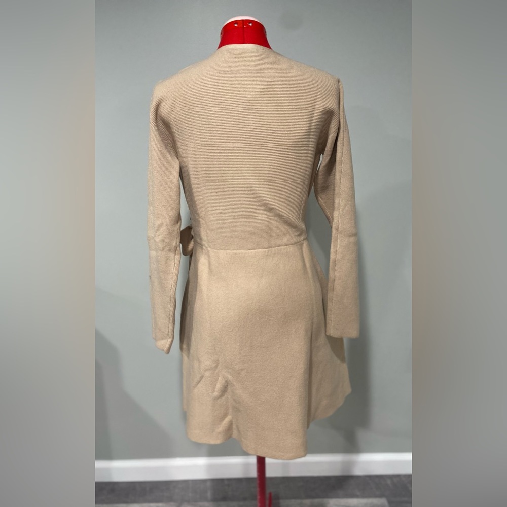 Long Sleeve Wrap Sweater Dress - Picture 8 of 12